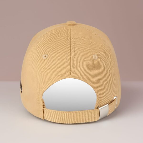 Premium Yellow Baseball Cap – G.O.A.T Embroidered Patch | Unisex Adjustable Hat - Image 4