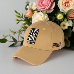 Beige ICON Baseball Cap – BORGIOZI Edition | Stylish Unisex Sports Hat