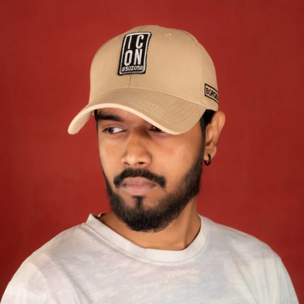 Beige ICON Baseball Cap – BORGIOZI Edition | Stylish Unisex Sports Hat - Image 2